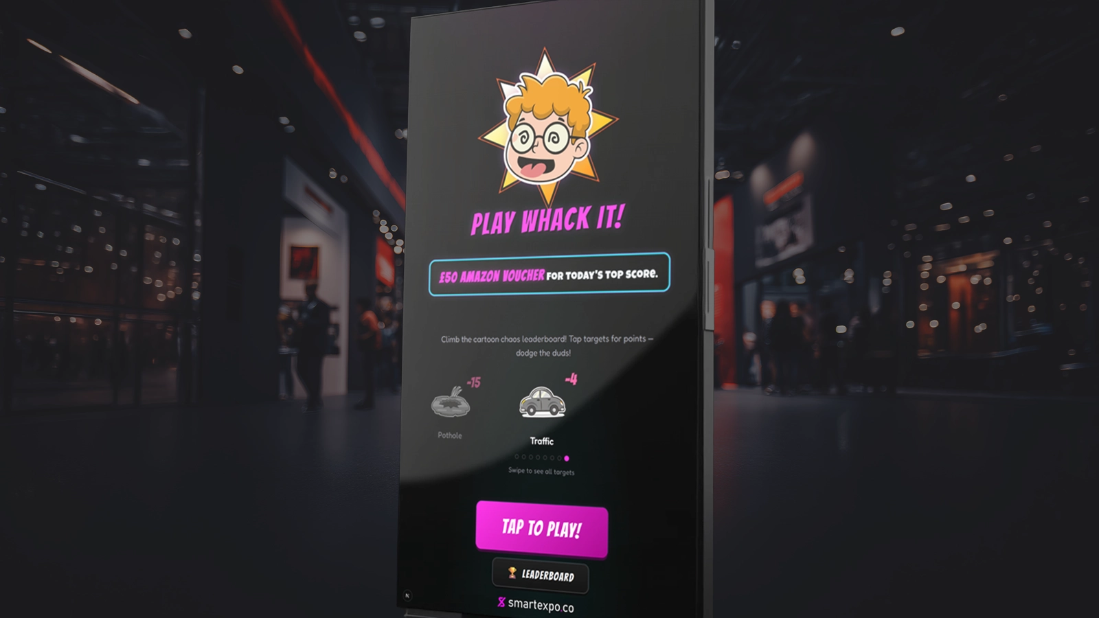 Whack It interactive game for hire